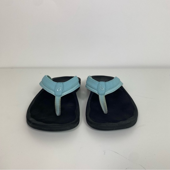 Olukai flip flops women’s size 6 blue and black Ohana Flip-Flops - Picture 2 of 6